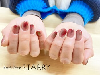 スターリー(STARRY)/ニュアンス もやもや 秋冬ネイル