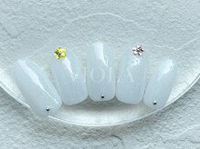 ヴィオラ(VIOLA)/オフィス/ストン/フラワーネイル