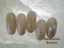 アムールユシマテン 上野湯島店(Amour)/ キラキラ秋のネイルコース¥7980