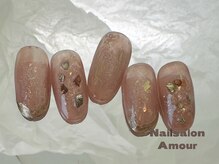 アムールユシマテン 上野湯島店(Amour)/ キラキラ秋のネイルコース¥7980