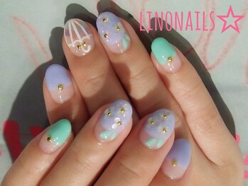 リノネイルズ(linonails)/☆紫陽花☆