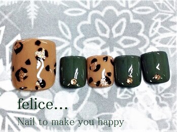 ネイルサロン フェリーチェ(felice)/【定額フットネイル】¥8500