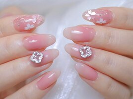 マオジェル　桜　花びらネイル