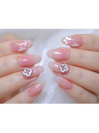 マオジェル　桜　花びらネイル