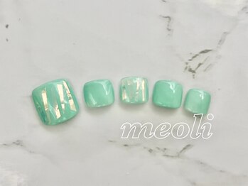 ミオリィ(meoli)/ワンカラー＋ホロ乱切りアート