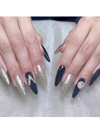 長さだしワンカラ＋2個パーツ