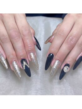 木にいる 錦糸町/長さだしワンカラ+2個パーツ