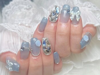 アビス(Abyss)/水色スカルプ