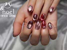 ボルドー×ダークブラウン