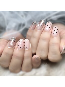 リノ(Lino)/ハートホログラムネイル