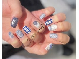 ～ブルーニュアンスネイル～