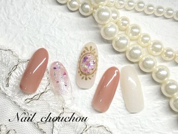 ネイルシュシュ 橋本店(nail chou chou)/押し花ネイル☆9000円