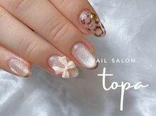 トパ(topa)/リボン×ヒョウ柄