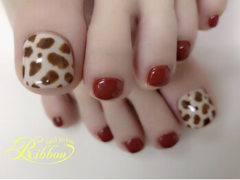 ネイルサロンリボン(Ribbon)/フットシンプル