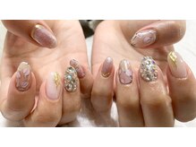 ネイル シスター(nail sister)/チューリップ×ストーンネイル