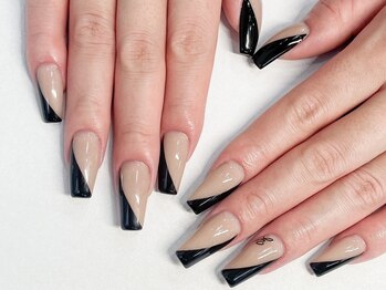 エムネイル(M-Nail)/★海外風斜めフレンチネイル★