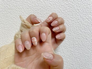 キキネイル 二子玉川(kikinail)/ギンガムチェックネイル