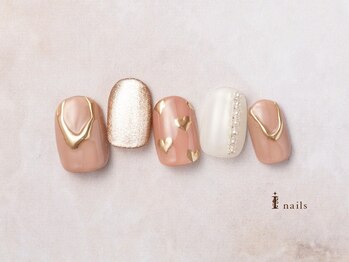 アイネイルズ 横浜EAST店(I-nails)/ハートミラーネイル