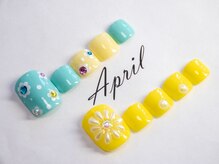 エイプリルプラス(April plus)/FOOT　立体花アート