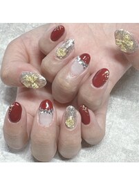 クリスマスネイル