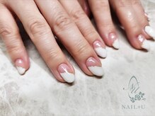 ネイルプラスユウ(NAIL+U)/斜めフレンチ