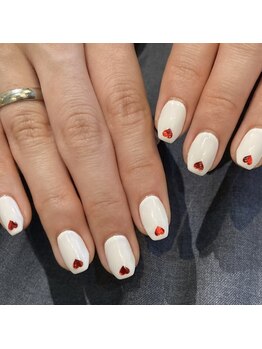 ネウィ ネイル 京橋(newi nail)/赤色ハートホロ【newiネイル】