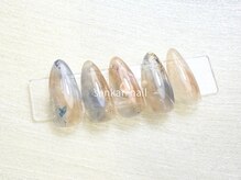 大理石風ネイル/マーブル/上品