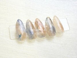 大理石風ネイル/マーブル/上品