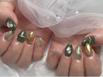 ネイルモア 藤が丘店(nail mor.)/ニュアンス　ミラー