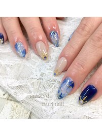 ◎タイダイ＊ディープネイビー