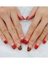 クレアネイル 高崎ウニクス店/施術１カ月後のお客様ネイル