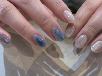 クルネ(QULNE)/ミラーネイル/立体ネイル