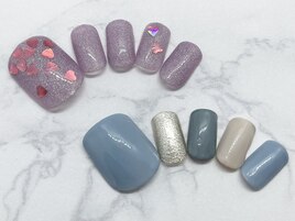 3月フットネイル￥5500