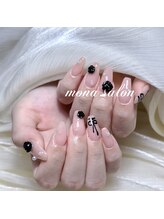 モナサロン(Mona salon)/黒バラワンホンネイル