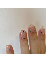 ロマンティックカラー(Romantic color)/クリアフレンチにカラフル