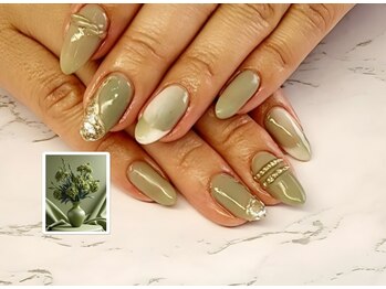 チェリー(Cherry)/オンブレフレンチ&リングネイル