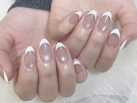 マグネットビー玉フレンチネイル