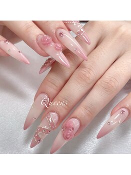 クイーンズビューティーサロン 新宿本店(Queen's beauty salon)/チップ長さ出し10本やり放題