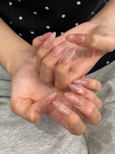 うる艶ちゅるんピンクネイル