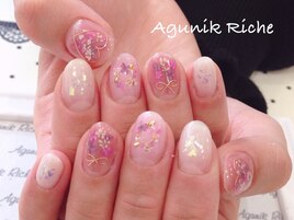 【押し花ネイル】