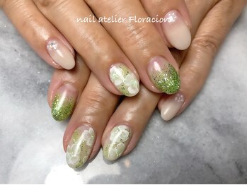 ネイルアトリエ フロラシオン/贅沢アートの褒められネイル77