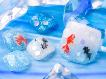 カラーズ 浜松店(colors)/金魚ネイル☆