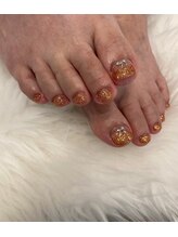 トータルサロン 白べぇーっ プラス/☆秋色ラメフット☆