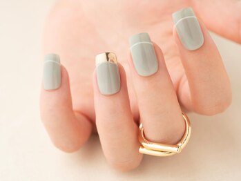 ヴァンネイル(VINGT NAIL nail&eye beauty)/アクセントミラーネイル