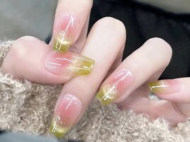 チーク+マグネットネイル