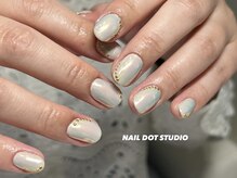 ネイルドットスタジオ 堺筋本町(NAIL DOT STUDIO)/オーロラ×スタッズ