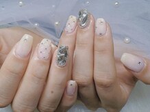 ネイルズバー 新宿店(Nails Bar)/シルバーパールネイル