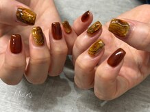 エクラス 銀座(Heclats)/ニュアンスネイル/ブラウン