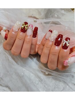 フロムネイルアンドアイラッシュ 神戸三宮(from nail&eyelash)/10本長さだし＋お持ち込みdesign