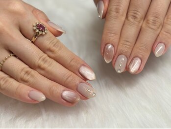 サロン ド モモ(salon de momo)の写真/【トレンドデザイン多数】ちゅるんと可愛いワンホンや透明感抜群のヌードカラーなど愛されネイルをお得に♪